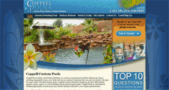 Desktop Screenshot of coppellpools.com